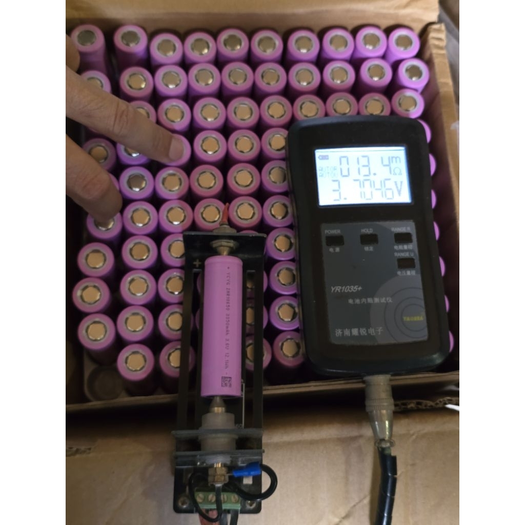 แบตเตอรี่ Inr 18650 ความจุ 3350 mah 10c ตัวไฟแรงพิเศษ ค่าโอห์มต่ำ