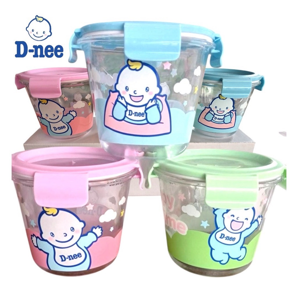 กระปุกแก้วมีฝาล็อกสุญญากาศ Dnee 700 ML (1ใบ คละ สี )