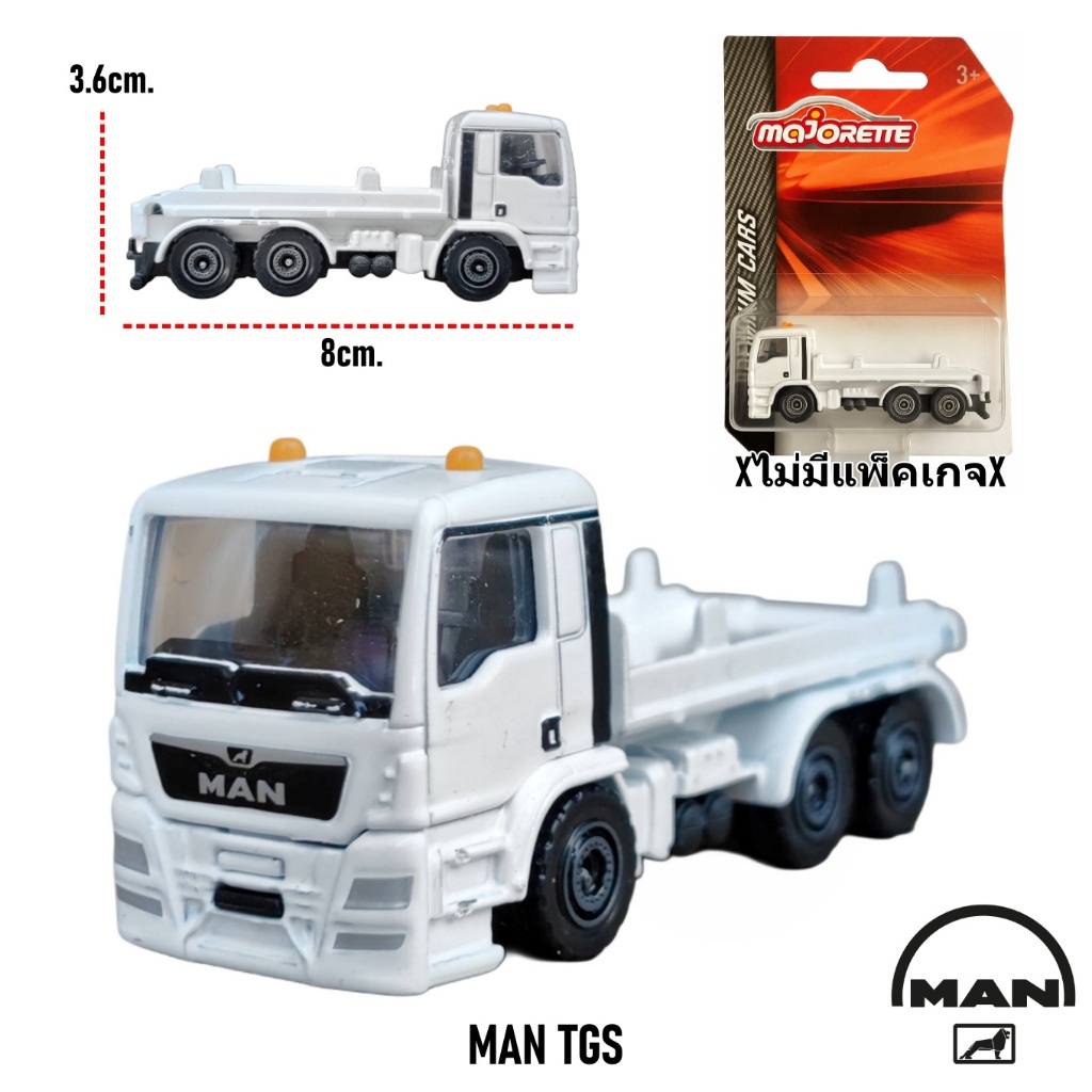 Majorette MAN TGS โมเดลรถบรรทุก 6 ล้อ (รถนอกแพ็ค) รถของเล่น รถเหล็ก ของสะสม ลิขสิทธิ์แท้