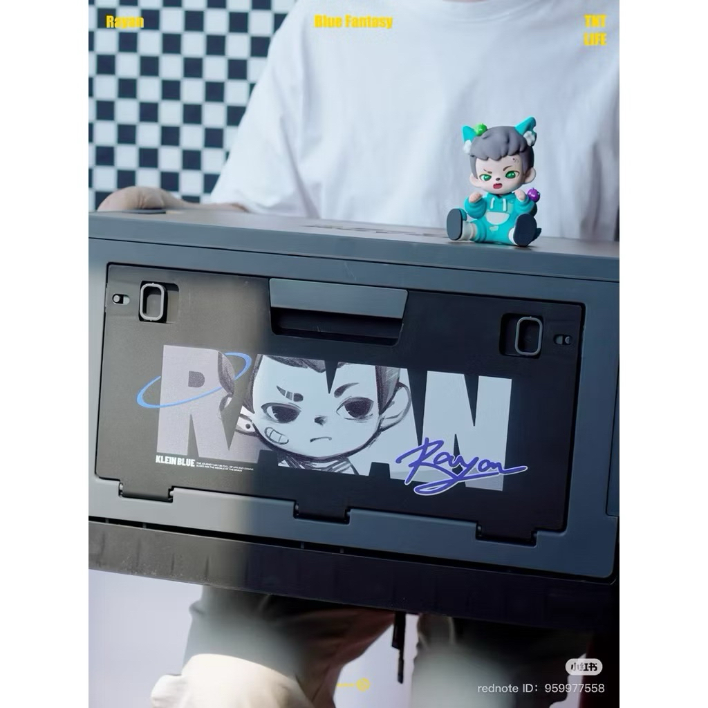 พร้อมส่งจาก 🇹🇭 กล่องเก็บของ Rayan Blue Fantasy Storage Box