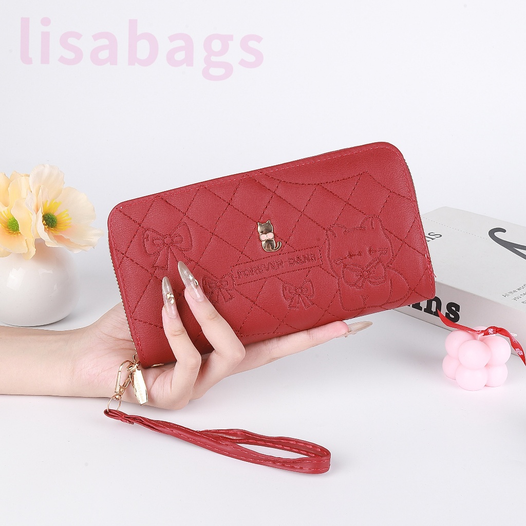 L982#️พร้อมส่ง️กระเป๋าสตางค์ใบยาว Forever Love