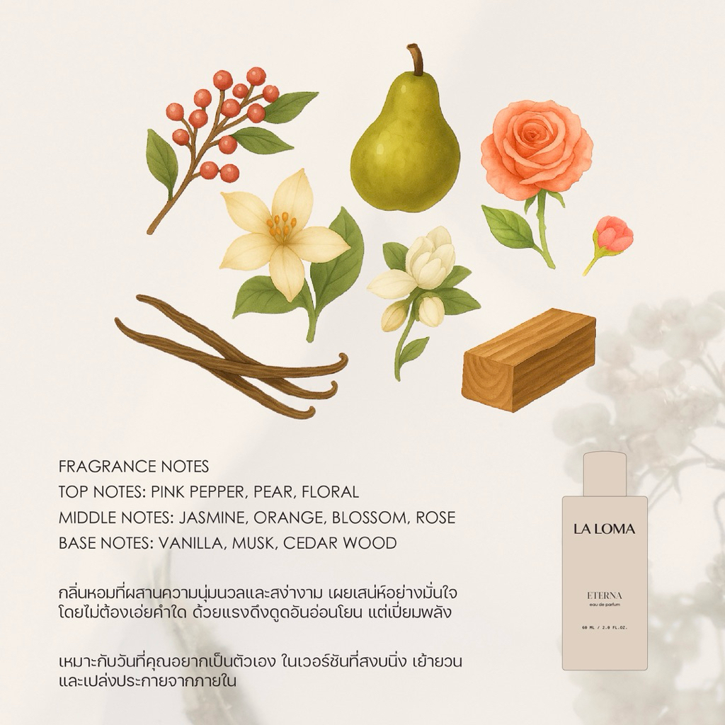 LA LOMA ETERNA EAU DE PARFUM (น้ำหอม กลิ่น อีเทอร์น่า) - รูปที่ 2