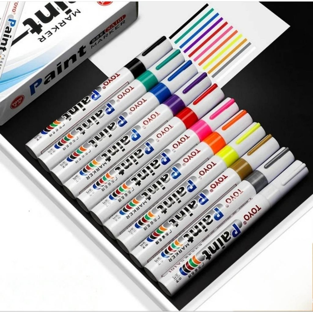 ปากกาเขียนเปตอง Toyo paint กันน้ำ มีให้เลือก 10 สี