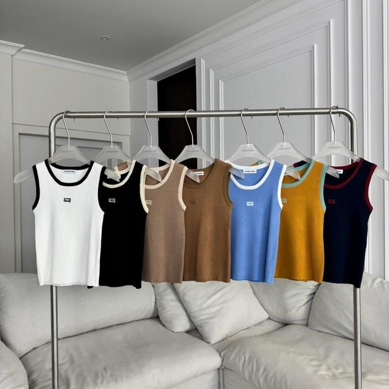 PT3082 เสื้อกล้ามไหมพรมปัก PROMTHONG