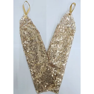Y6พร้อมส่งในไทย ถุงมือยาวประดับเลื่อม สวยงามหรูหรา เหมาะใส่ออกงานการแสดง วิ๊บวับเล่นแสงสวยมาก มีขนาดเด็กและผู้ใหญ่