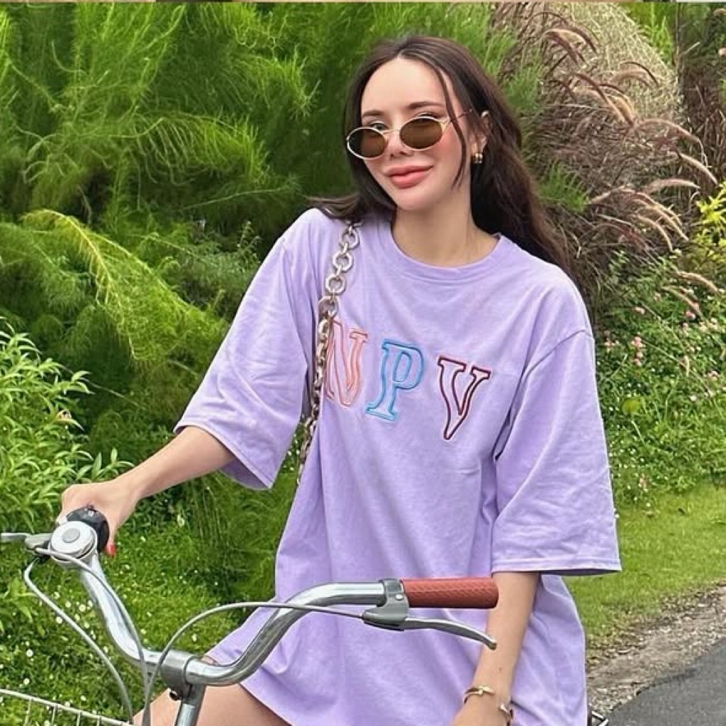 เสื้อม่วง NPV basic T shirt(รุ่น vivid v.2)