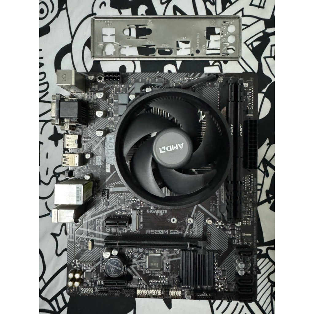 (มือสอง)R5 5600G + A520M + Ram 16/3200 มีแต่ตัว ใช้งานปกติ