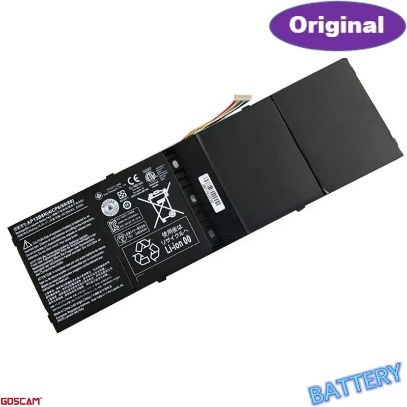 15โวลต์53WH ใหม่เดิมแล็ปท็อปแบตเตอรี่ AP13B3K สำหรับ Acer Aspire R7-571 V5 -472กรัม473กรัม573กรัม572