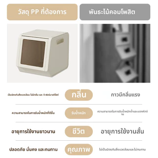 DEAR HOME ตู้เก็บของพับได้ กล่องเก็บของอเนกประสงค์ วางซ้อนได้ ฝาเปิดด้านหน้า พลาสติกแข็ง ทนทาน ความจุใหญ่