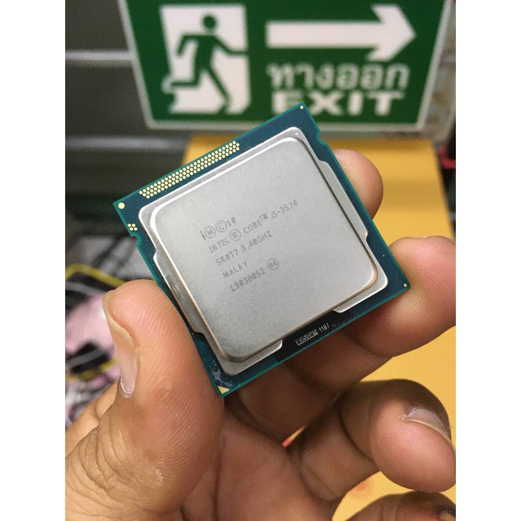 ซีพียู Intel CPU i5 3570 LGA 1155 แถมซิลิโคน มือสอง มีผลเทสชัดเจน