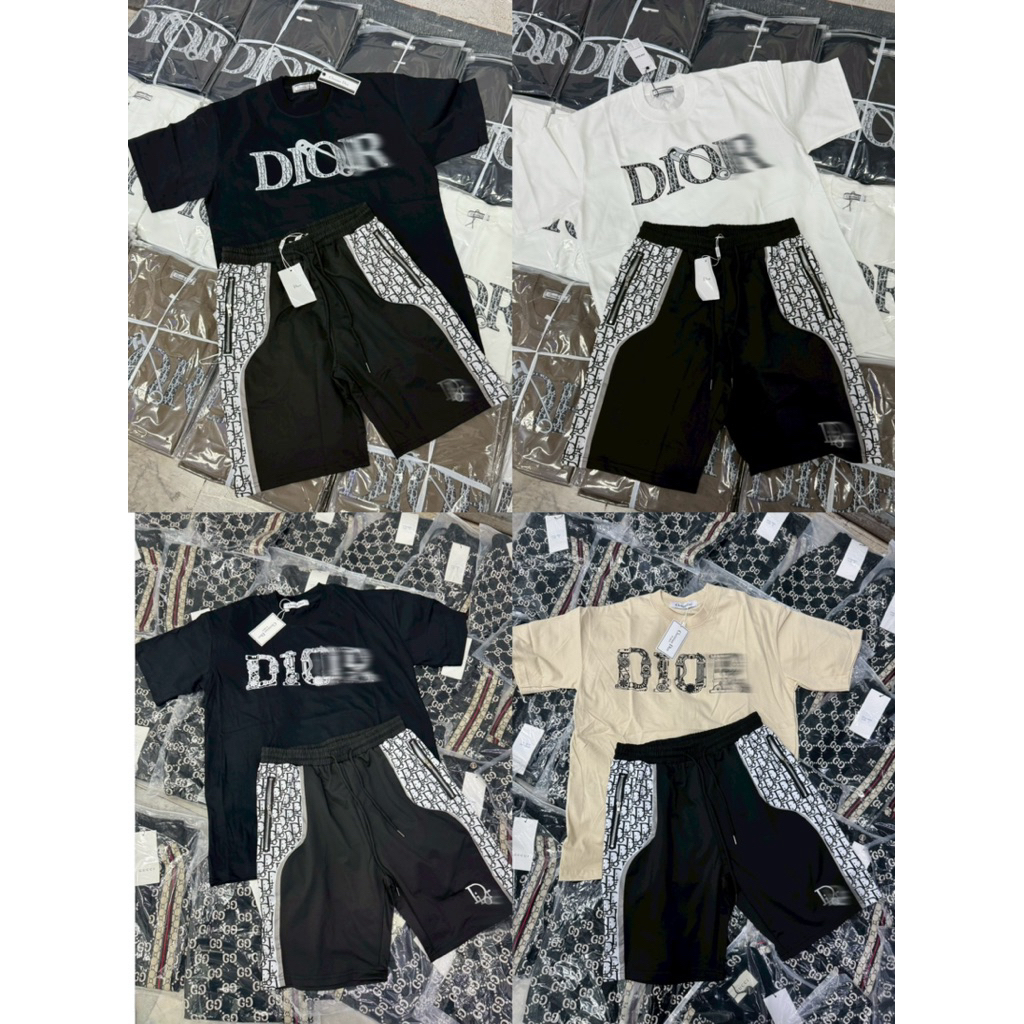 ชุดเซ็ตเสื้อยืด+กางเกงขาสั้นงานพรีเมี่ยม