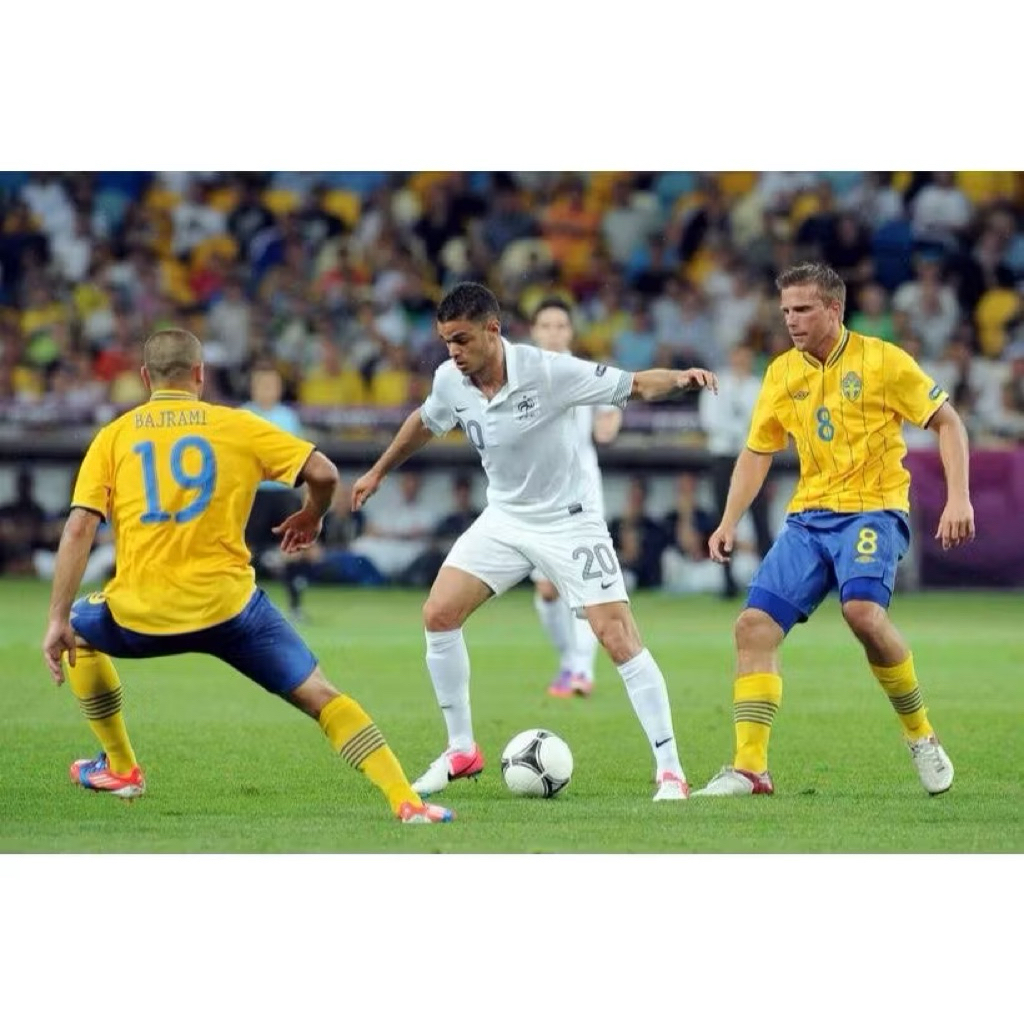 แท้💯% พร้อมส่ง💕(02)เสื้อเปล่าทีมชาติ สวีเดน EURO SWEDEN  2012 FOOTBALL Size S หน้าอก 38 นิ้ว