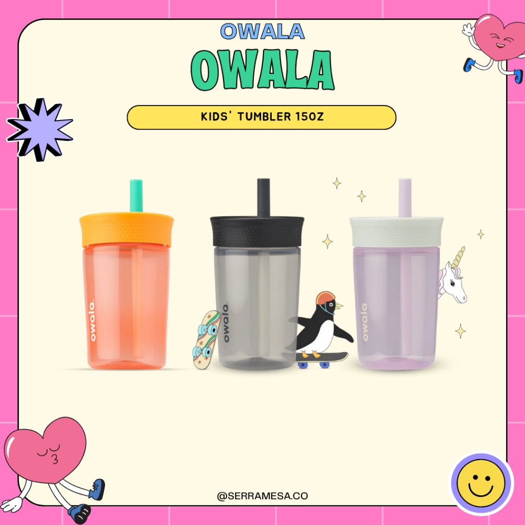 พร้อมส่งในไทย Owala Kids Tumblers 15oz. น่ารักมากๆๆๆๆๆ ค่ะ ของแท้ 100%