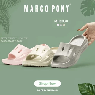 Marco Pony รองเท้าผู้หญิง สลิปเปอร์นุ่มๆ วัสดุ EVA ทนต่อการสึกหรอ พื้นหนาพื้นนุ่มมาก เบาสบาย MH9030