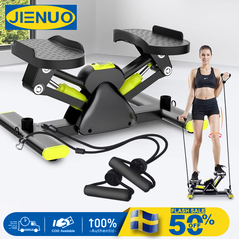 JUENOสเต็ปเปอร์ V-shape stepper เครื่องเหยียบออกกำลังกาย พร้อมเชือกดึง เครื่องออกกำลังกาย เครื่องบริหารต้นขา ออกกำลังกาย