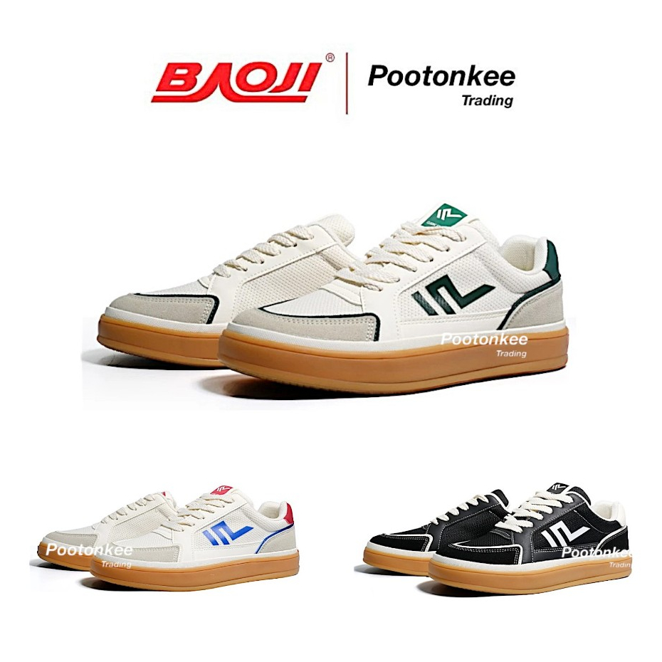 BAOJI บาโอจิ รุ่น BRM 1008 รองเท้าผ้าใบ รองเท้าไลฟ์สไตล์ผู้ชาย