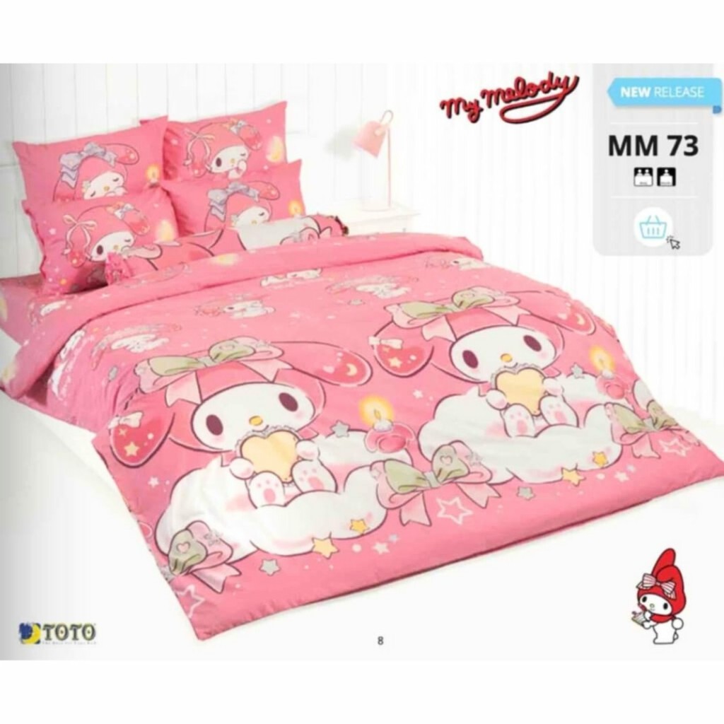 ชุดผ้าปูที่นอน+ผ้านวม My Melody 🔥ลิขสิทธิ์แท้ TOTO🔥มายเมโลดี้ ซานริโอ้ ผ้าปูที่นอน ครบชุดปูนวม การ์ต