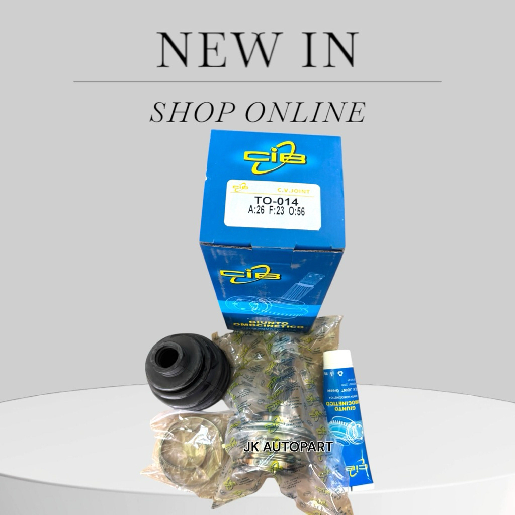 หัวเพลาขับตัวนอก ยี่ห้อ CIB แท้ๆ TO-014 ไม่มี ABS (ราคาต่อ1หัว) TOYOTA AE100-101,AE110,ไฮท๊อค ขนาด 26*23*56 /DINHP