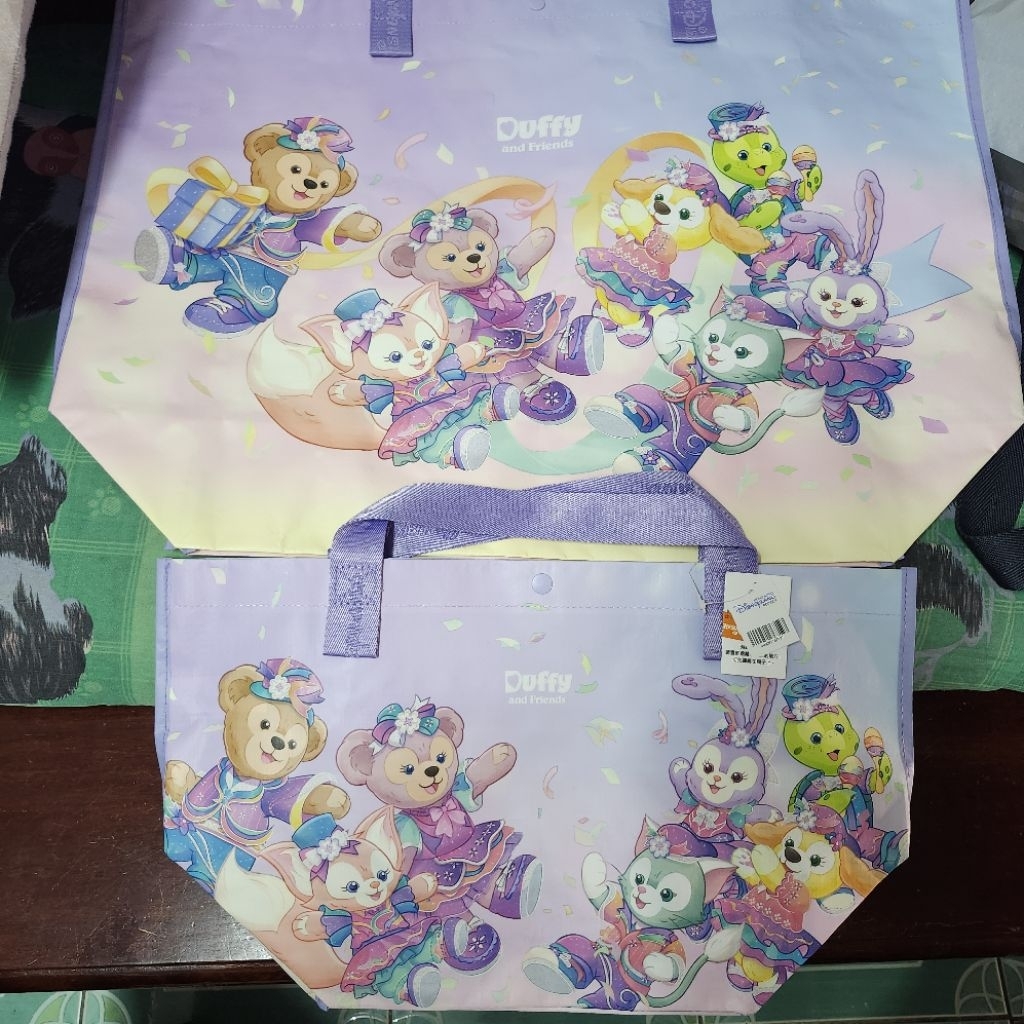 พร้อมส่ง ถุงช็อปปิ้งแท้จากดิสนีย์แลนด์ฮ่องกง ฉลอง 20 ปี Duffy Linabell Disneyland Hong Kong shopping bag