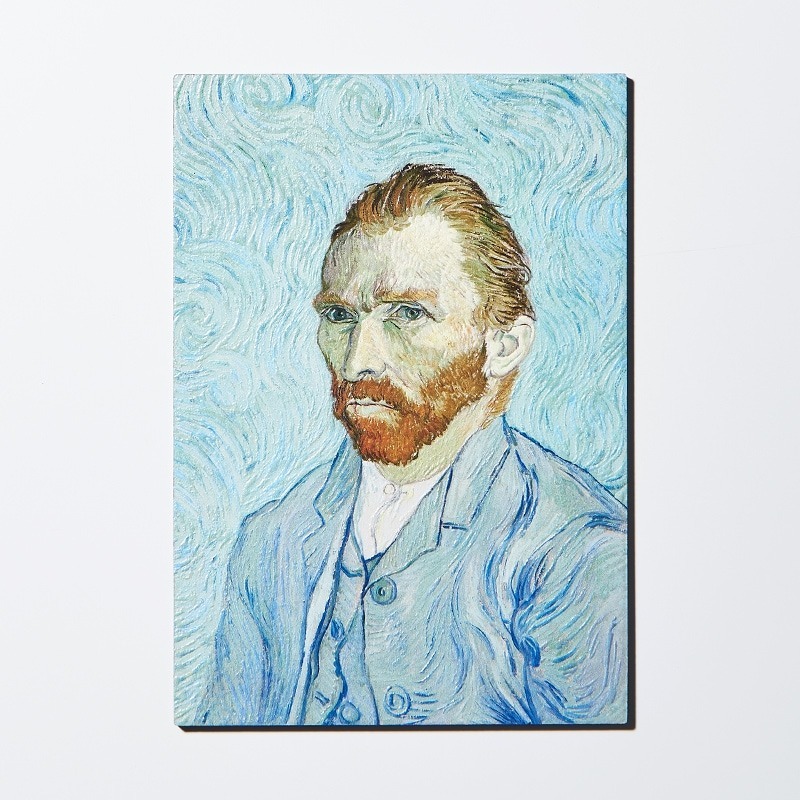WOOD POSTCARD 3D prints: Van Gogh Self-Portrait