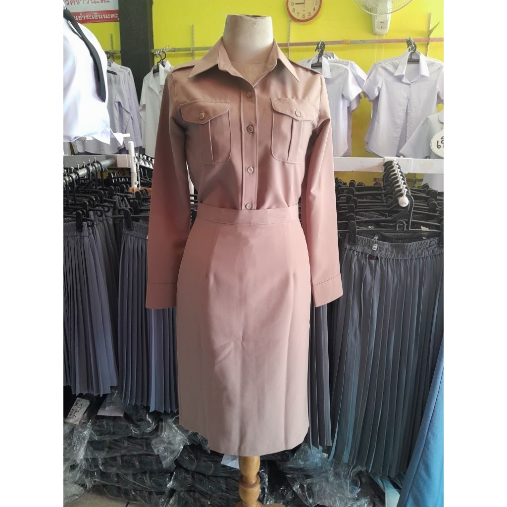 ชุดกากีแขนยาว💥แขนสั้น