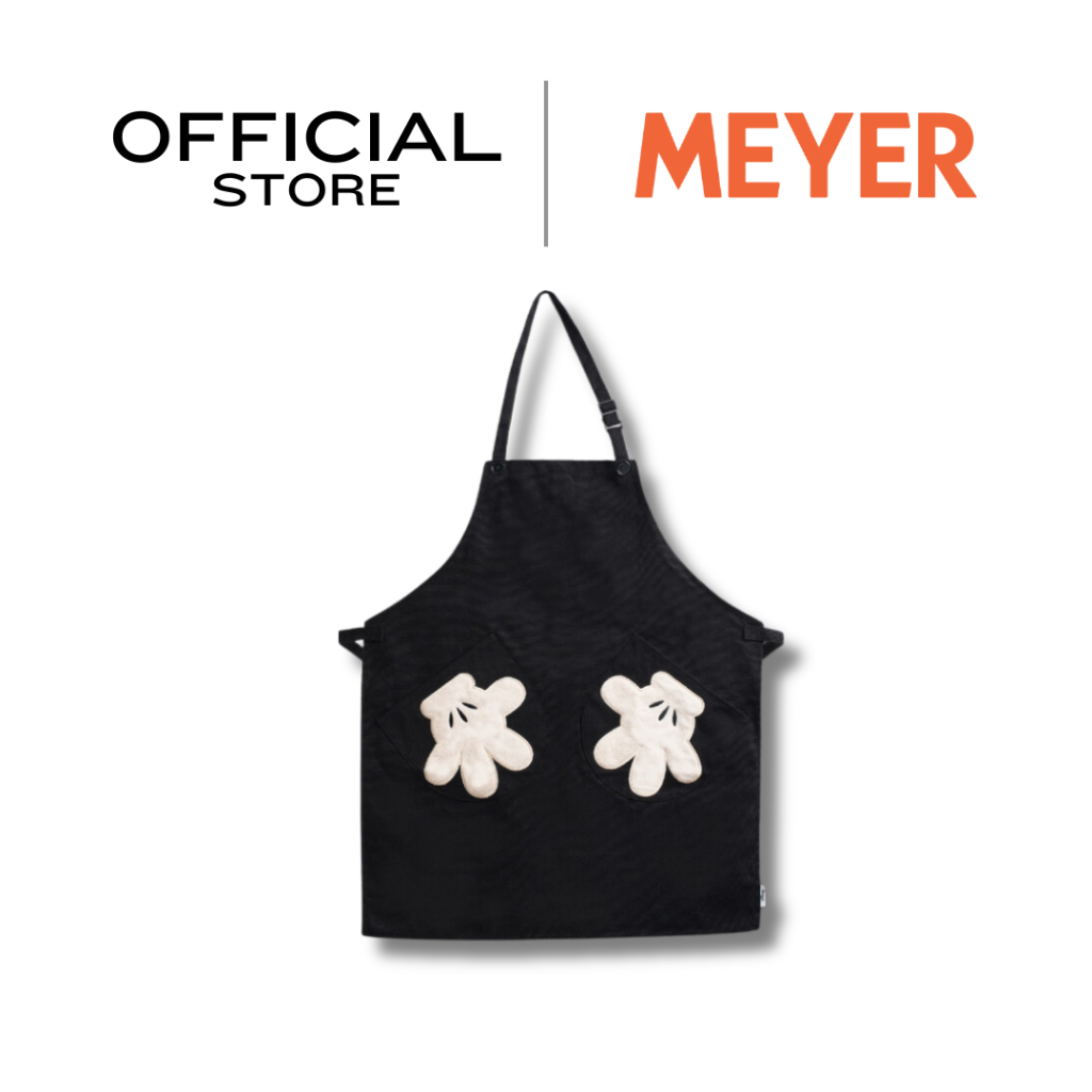 DISNEY MONOCHROME ผ้ากันเปื้อน MEYER มิคกี้ เมาส์ ขนาด ยาว 83 ซม. x กว้าง 69 ซม. Apron (48953-C)