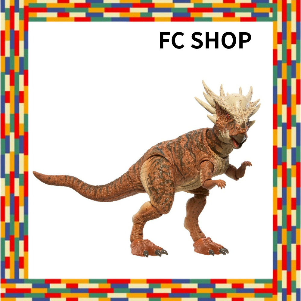 Mattel Jurassic World Hammond Collection Stygimoloch Figure for Kids, Moving Dinosaur Toy, Large, Approx. 7.7 inches Long, Ages 8+, Brown, JDJ10