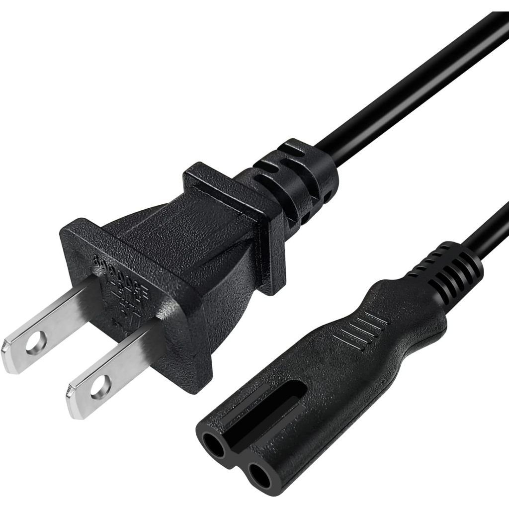 สายไฟ AC Power แบบ 2 รู ความยาว 1.5 เมตร ใช้ได้กับ Sony PS2/PS3/PS4, Xbox Series S/Xbox Series X, Xbox One S/Xbox One X