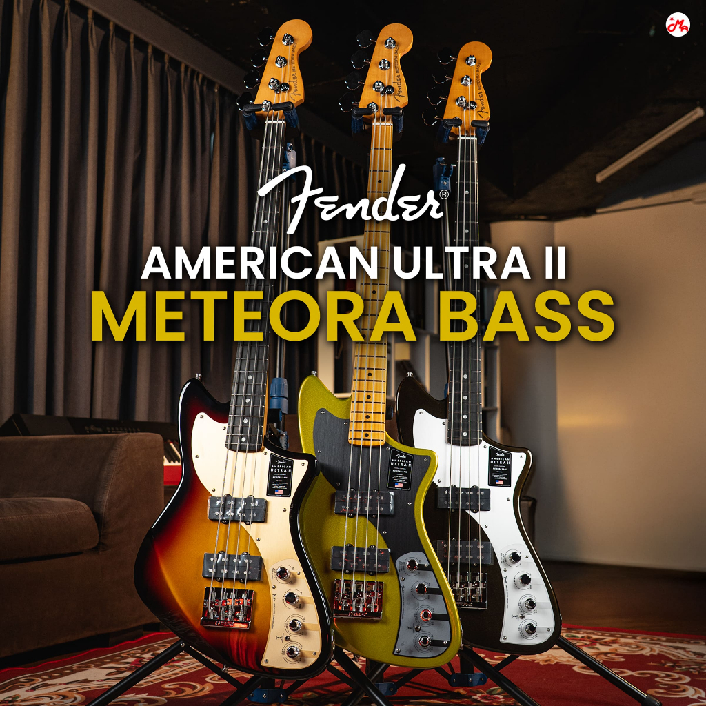 Fender American Ultra II Meteora Bass เบสไฟฟ้า Music Arms
