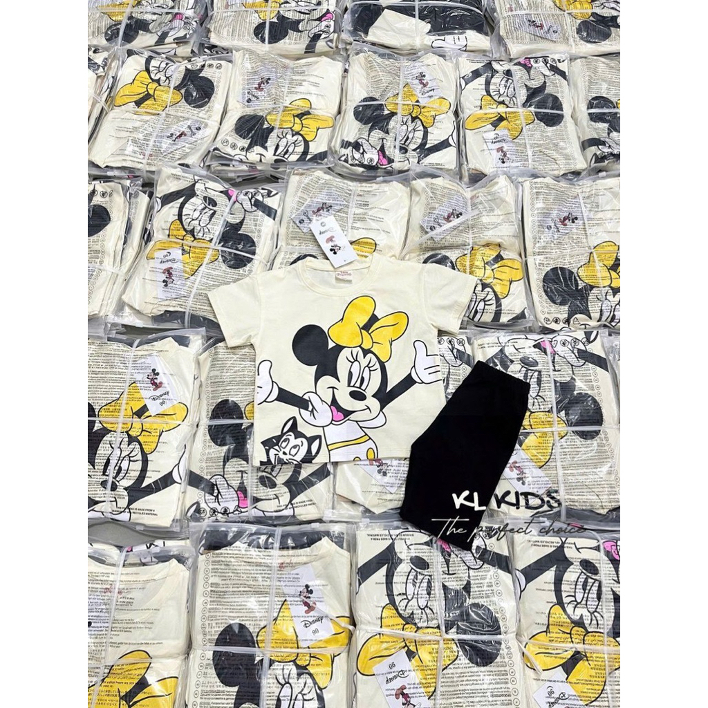 ดูงานจริงรูปสุดท้ายก่อนกดสั่ง ชุดเซ็ตลูกสาว Minnie กางเกงเลกกิ้ง น่ารัก ราคา ถูกที่สุด ดีลบีเคเค แกลเลอรีภาพที่ 4