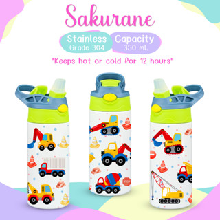 Sakurane กระบอกน้ำ แก้วเก็บอุณหภูมิ สแตนเลส 304 ไม่เป็นสนิม …