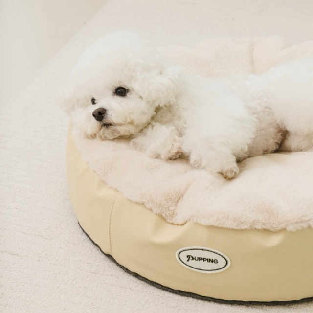 Pupping Pudding Beanbag ที่นอนสัตว์เลี้ยง เบาะนอนสุนัข และแมว รุ่นขนเฟอร์นุ่ม พรีเมียม จากเกาหลี รูปที่ 6