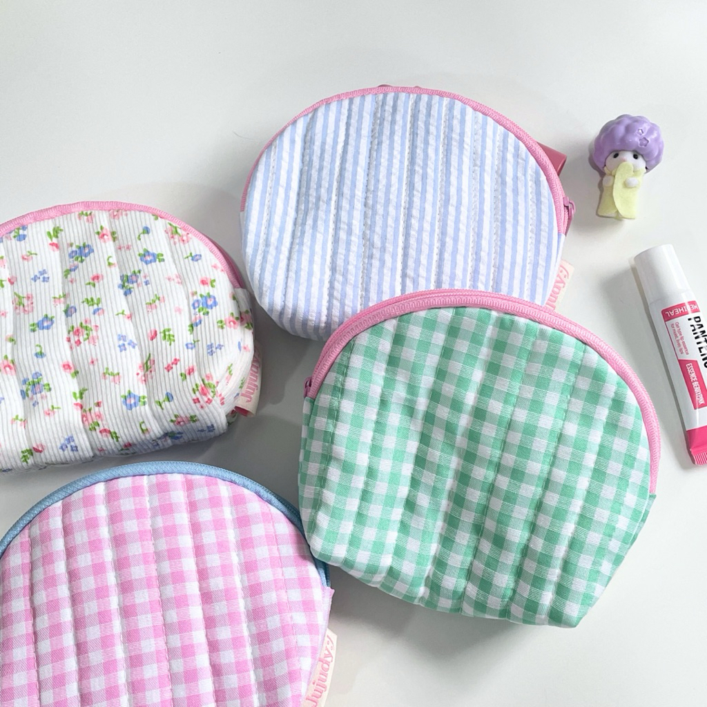 ꔛ 👛🫧 𝙋𝙤𝙪𝙘𝙝 | กระเป๋า ใส่บัตร เหรียญ ของจุกจิกต่างๆ Pouch  🫧👛🐰🧵 Jujudy. - รูปที่ 3