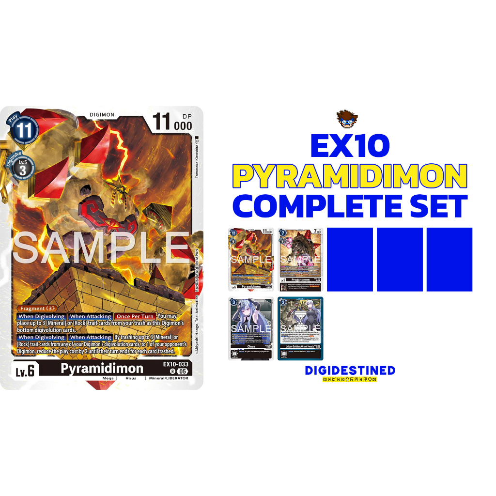 [Digimon] Pyramidimon PlaySet EX10 Digimon Card การ์ดสะสมดิจิม่อน ร้านDDN