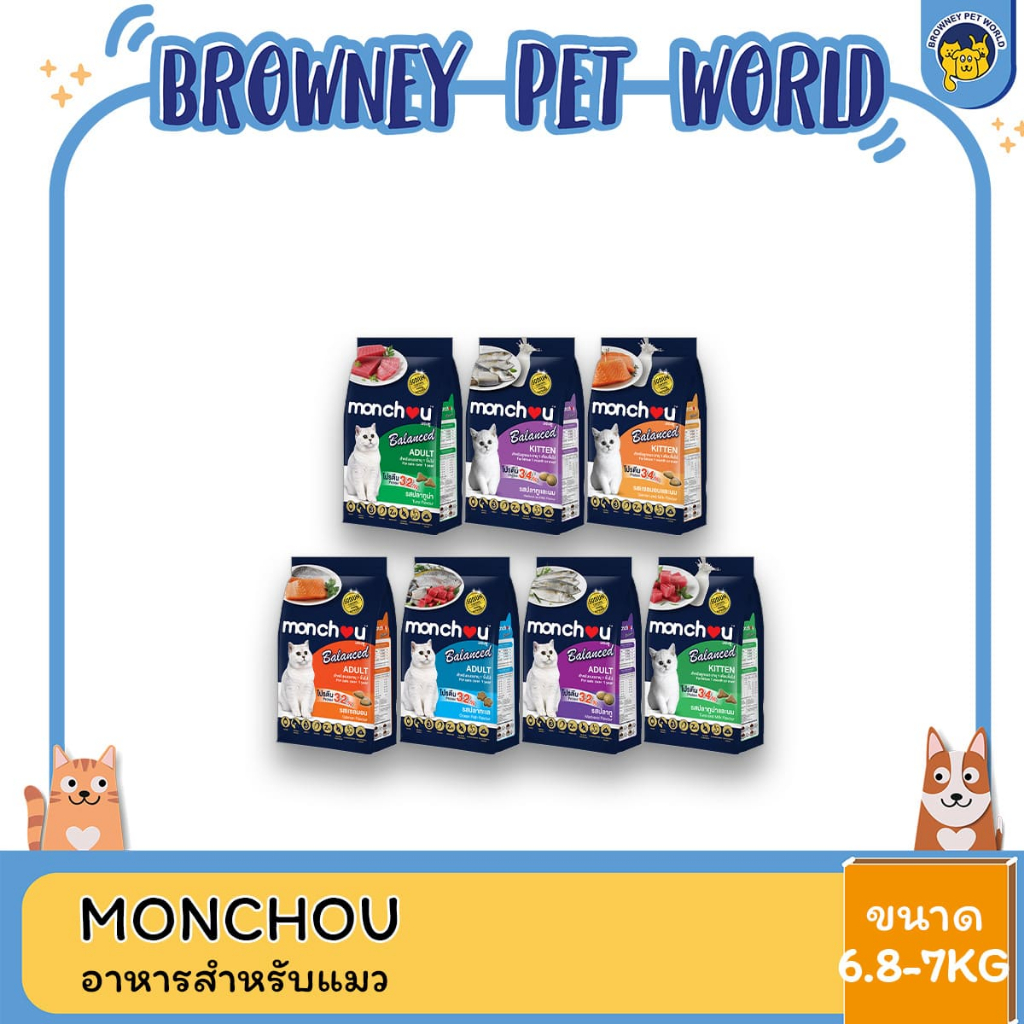 Monchou Balance 6.8–7 kg | อาหารแมวโปรตีนสูง เกรนฟรี