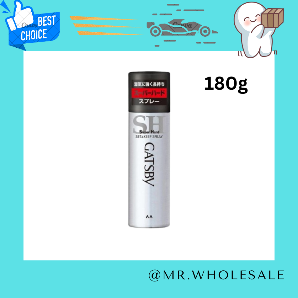 Gatsby Set&Keep Super Hard Spray 180g.