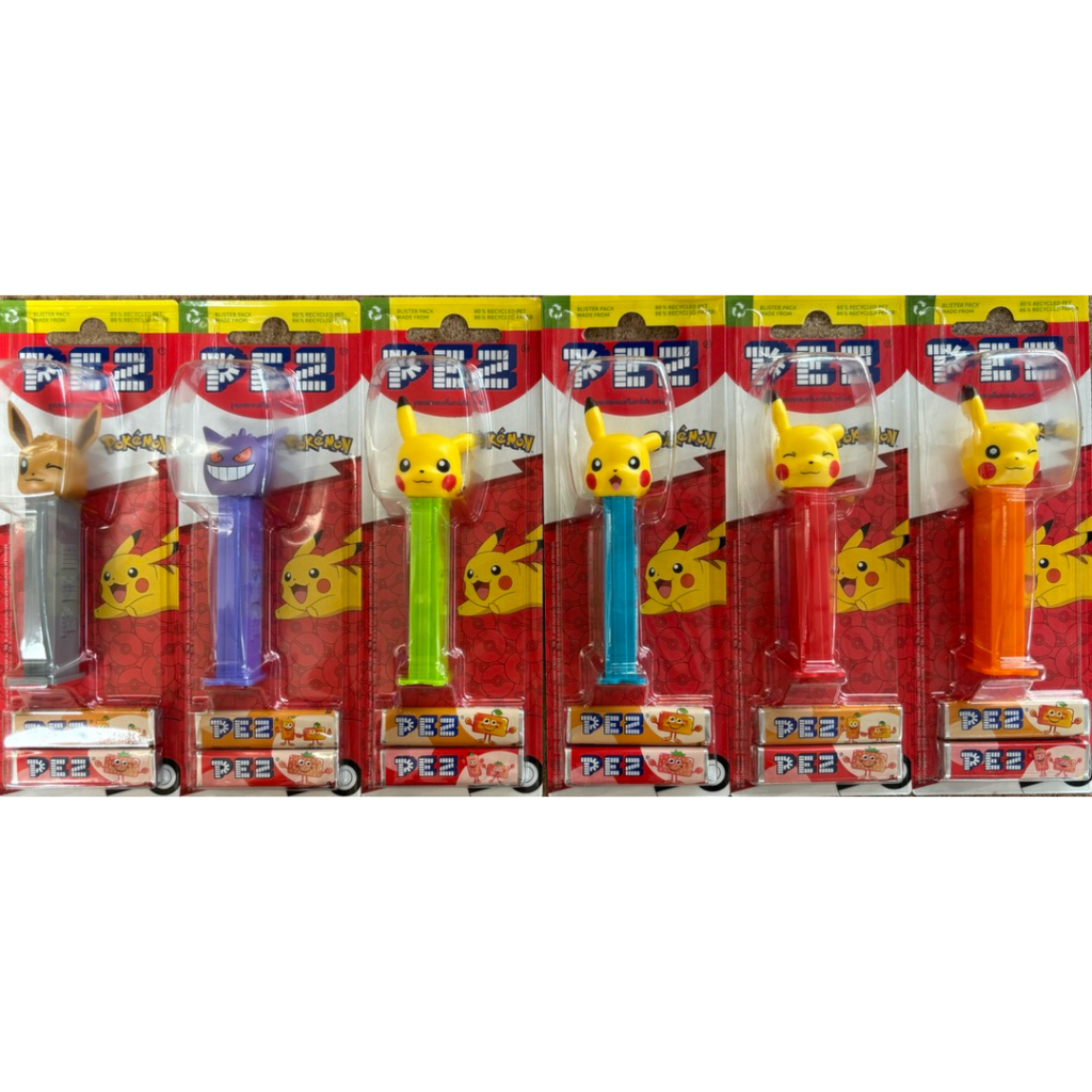 PEZ เพซ ลูกอมรสผลไม้ ลาย POKEMON 2025 NEW