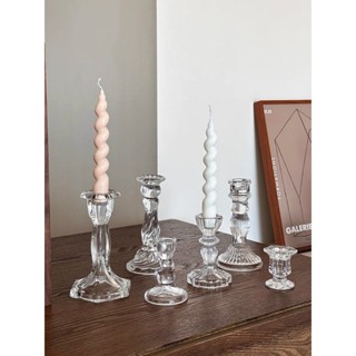 ที่วางเทียน ที่วางเทียนแก้วทรงสูง เชิงเทียนแก้วคริสตัล รุ่น …