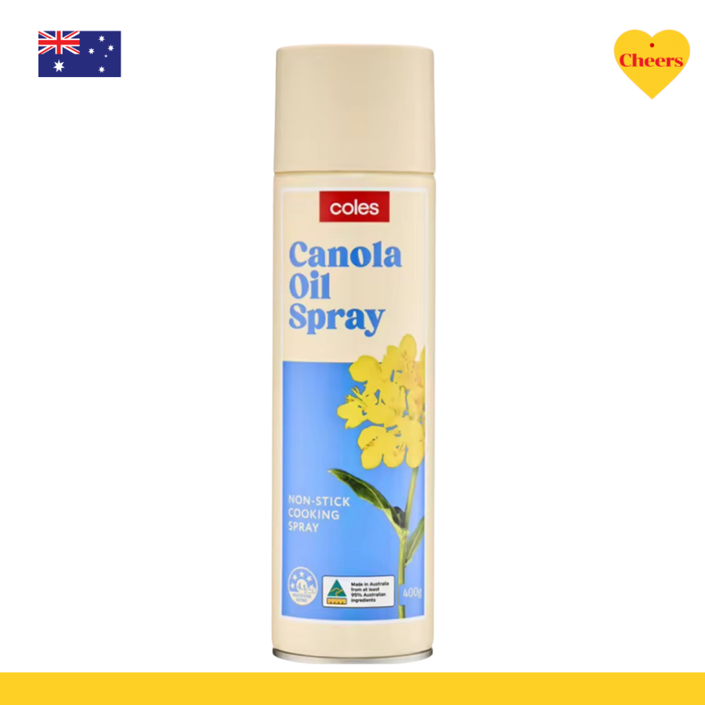 Coles Canola Oil Cooking Spray l น้ำมันคาโนลาแบบสเปรย์ 400g.