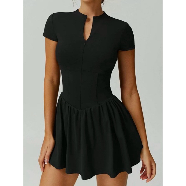 พร้อมส่ง!! Tennis dress - ชุดเทนนิสแขนสั้น