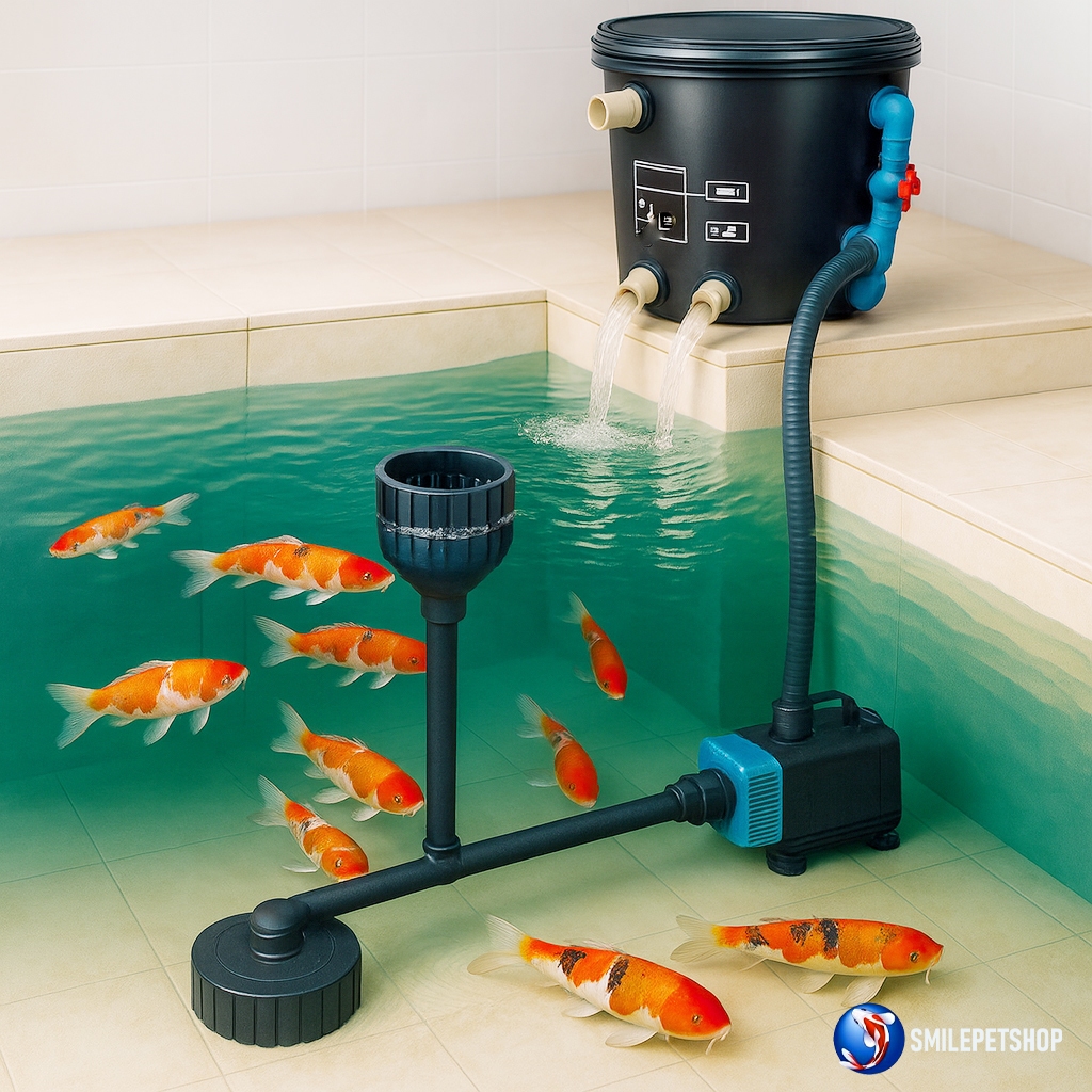 สกิมเมอร์ และสะดือเทียม สำหรับบ่อปลา (ดูดตะกอนก้นบ่อ กำจัดฝ้าผิวน้ำ ) - รูปที่ 7