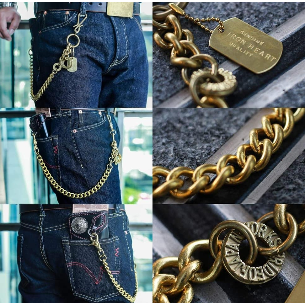 ปรับลง Iron Heart Brass โซ่ทองเหลืองแท้ Iron Heart W6 สภาพสวยครับ