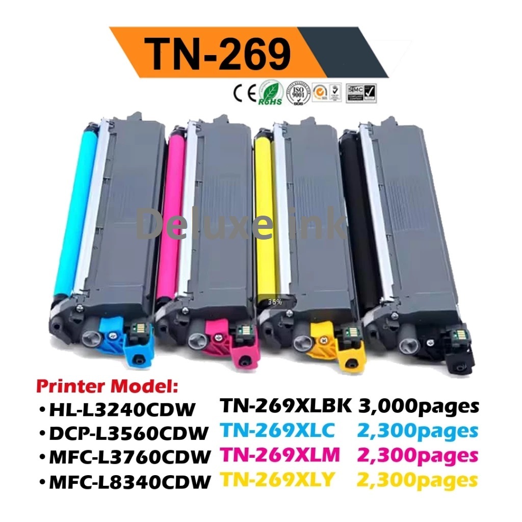 หมึก brother TN269XL TN269 BK C M Y TN-269XL TN-269 HL-L3240cdw L3240 DCP L3560cdw L3560 cdw