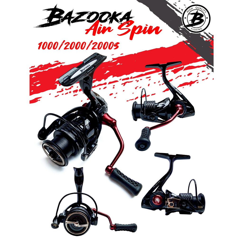 Bazooka Air Spin 1000/ 2000/ 2000s รอกสปินนิ่ง บาซูก้า แอร์ สปิน เสียงแจ๋ว เบาหวิว!