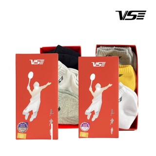 (กล่อง 3 คู่) ถุงเท้ากีฬา VS รุ่น VS1150 VS1250 ถุงเท้าแบดมินตัน เนื้อผ้า cotton อย่างดี นุ่มสบาย แห้งไว ทนทาน
