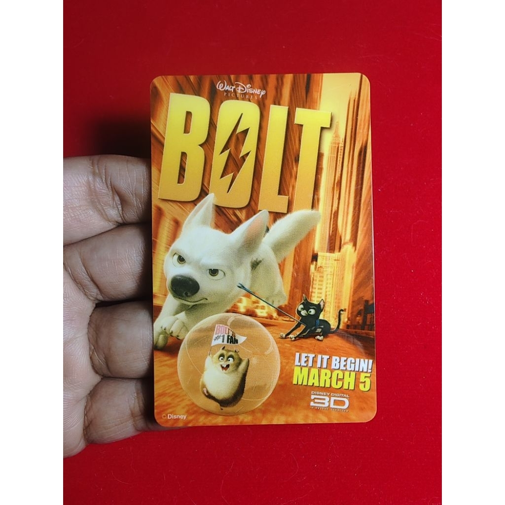 Disney BOLT – ปฏิทินแข็งปี 2009 ของสะสมจากโรงหนัง 🎬🐾