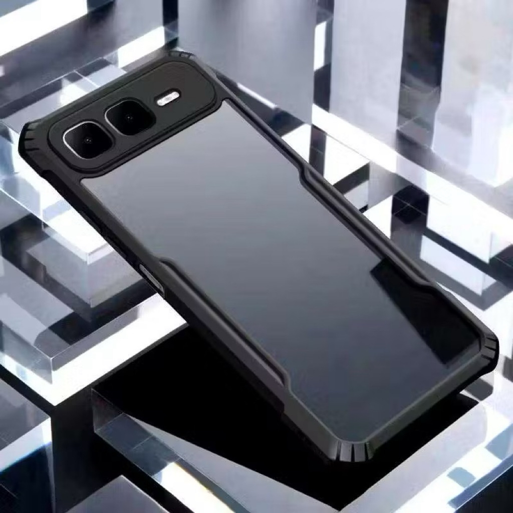 ส่งจากไทย เคสกันกระแทก PC+TPU สำหรับ Infinix Smart 10/Smart 10Plus/Tecno Pop 10 เคสหลังใสขอบนิ่มหลังแข็ง เคสโทรศัพท์