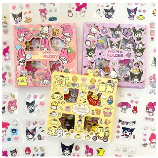 พร้อมส่ง❗❗ สติ๊กเกอร์ 100แผ่น พร้อมกล่อง 🧡 Sticker ชุด PVC น่ารักกันน้ำ ตกแต่ง ไดอารี่ สติ๊กเกอร์ไดคัท ลายน่ารัก 🧡