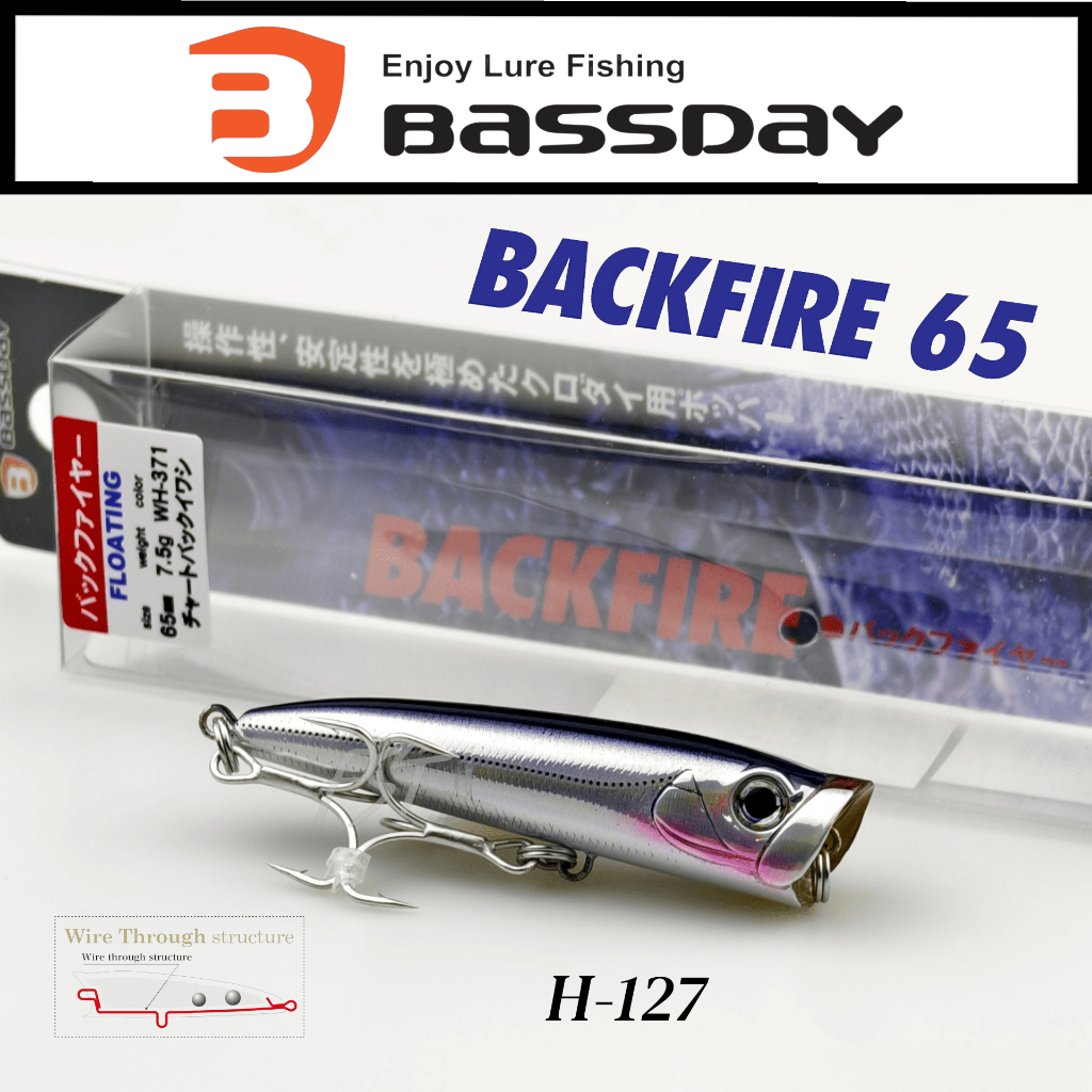 เหยื่อปลอม Bassday - Backfire 65