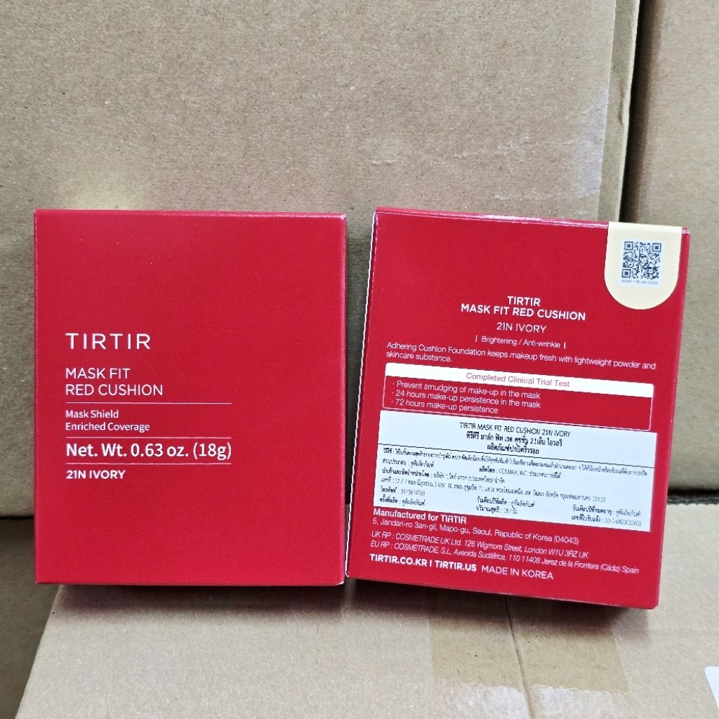 🖤แท้/🎈ฉลากไทย🖤TIRTIR mask red fit cushion 18g. คุชชั่นทีรึทีรึ